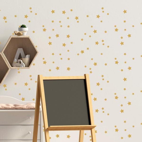 STAR WALL STICKER decal set various sizes and colours