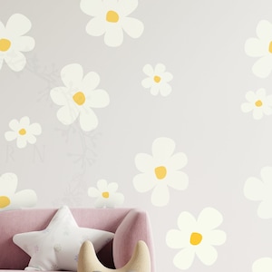 Daisy Flower Wall Stickers, Various Colours to choose from, Multiple pack sizes or request a custom order to suit your needs.