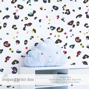LEOPARD PRINT Wall Sticker, Multi-Colour, Animal Print , Leopard Print, Wallpaper, Decals for nursery, decals for bedroom