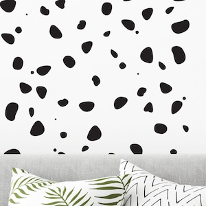 Dalmatiner Tier Print, Polkadot, Kinderzimmer Aufkleber, Schlafzimmer Aufkleber, Verschiedene Farben zur Auswahl, mehrere Packungsgrößen erhältlich.