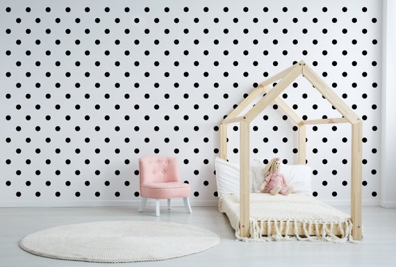 Mini Polka Dot Spots Wall Sticker Decal Matt Kids Bedroom Living Room Vinyl Various Sizes And Colours
