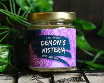 Demon's Wisteria | Soy Candle | 4 oz.