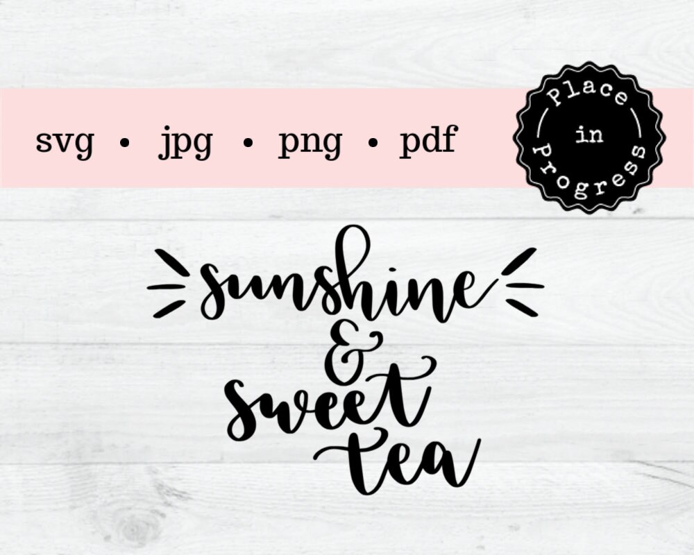 Download Sunshine Svg Sweet Tea Sign