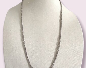 Sarah Coventry Necklace Vintage silver chain Sarah Coventry 30”