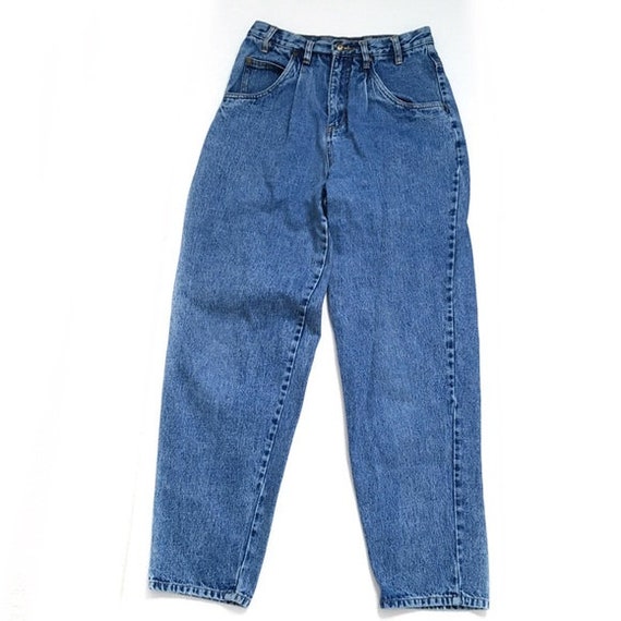Vintage pleated high rise mom jeans bill blass