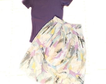 Vintage pastel Late 70s JC Penney a-line skirt