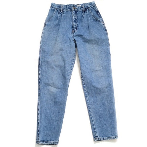 Vintage pleated high rise mom jeans bill blass