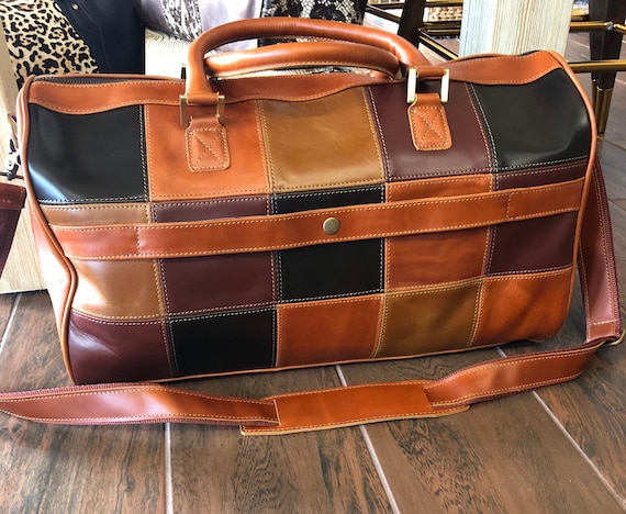 Patchwork Leather Duffle Bag 2019AW Patchwork Leather Duffle