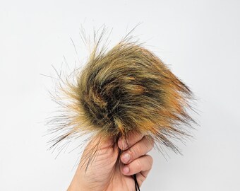 Faux Fur Pom Pom CAMPFIRE