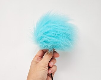 Faux Fur Pom Pom ARCTIC BLUE