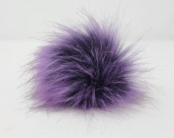 Faux Fur Pom Pom PURPLE HAZE