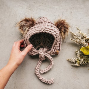 Crochet Pattern/ The Coastal Cub Hat / Bonnet Pattern/ Bear Hat/ Wild Child Designs/ Crochet Hat