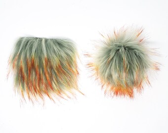 DIY Faux Fur Pom Pom Square SPARKY