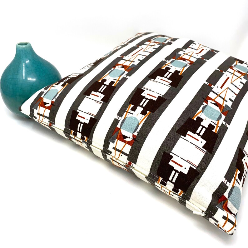 Organic Throw Pillow Cover in Charley Harper Barkcloth Etsy