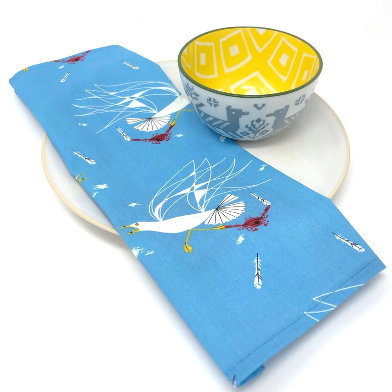 Organic Charley Harper Seagull /& Crab Cloth Napkins Set of 4