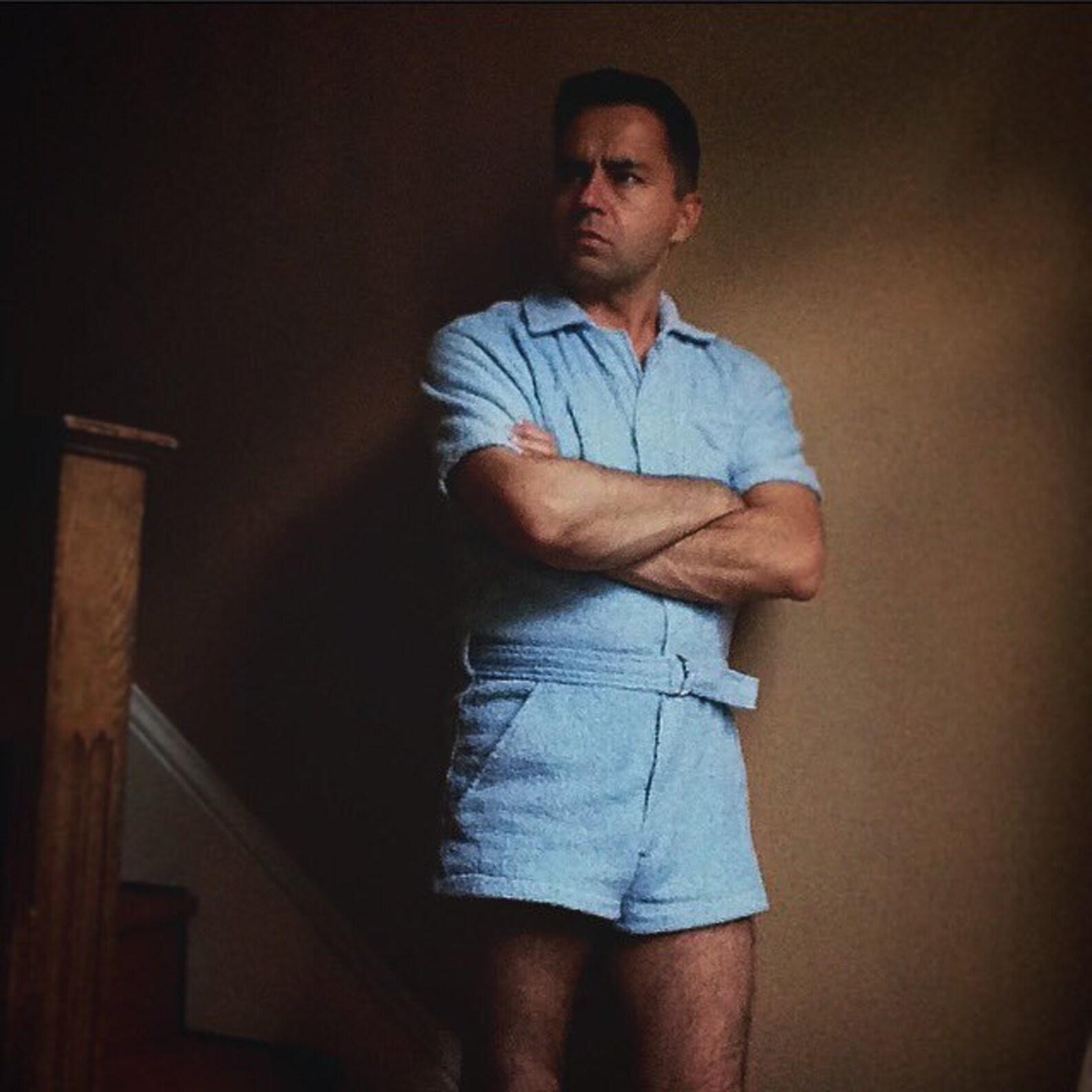 James Bond Goldfinger Romper Terry Mens Costume. Pockets, Zip, Belt