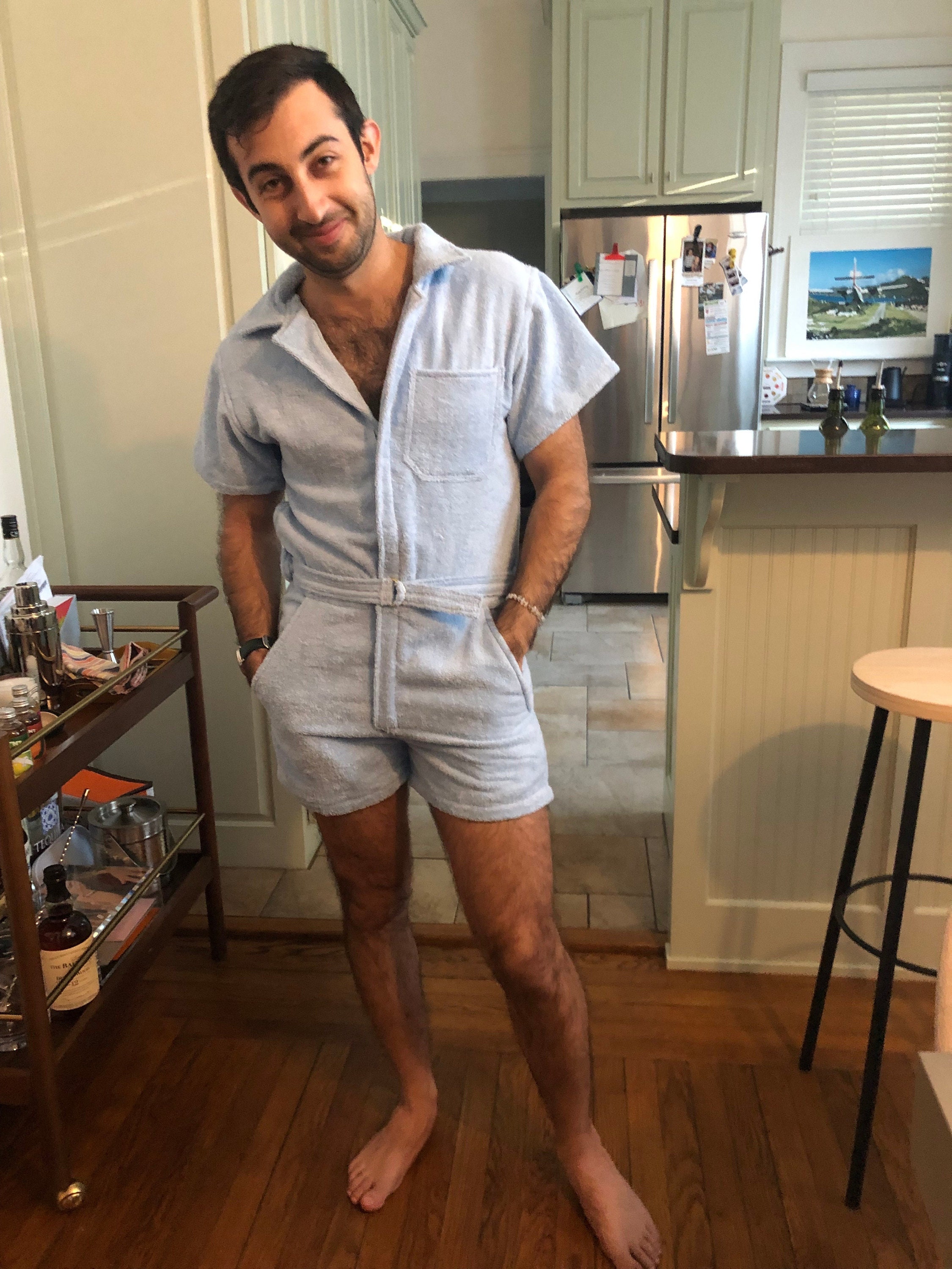 James Bond Goldfinger Romper Frottee Herrenkostüm. Taschen Etsy.de