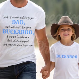 Mirándote SVG/ 2 diseños/ Papá e hijo SVG/ Papá SVG/ Buckaroo Svg/ Día del padre Svg/ Canción country Svg/ Dxf/ Png/ Archivo de corte Cricut
