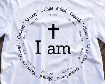 Io sono ispirazione SVG/ Io sono ispirazione per maglietta SVG/ Versetto biblico SVG/ Cristiano SVG/ Religioso SVG/ Ispirazionale SVG/ Dxf/ Png/ File di taglio Cricut
