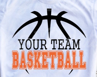 Conception divisée de basket-ball SVG| Chemise de basket personnalisée SVG| Basket-ball SVG| Maman de basket-ball Svg| Chemise de basket-ball Svg| Fichier de coupe Dxf|Png|Cricut