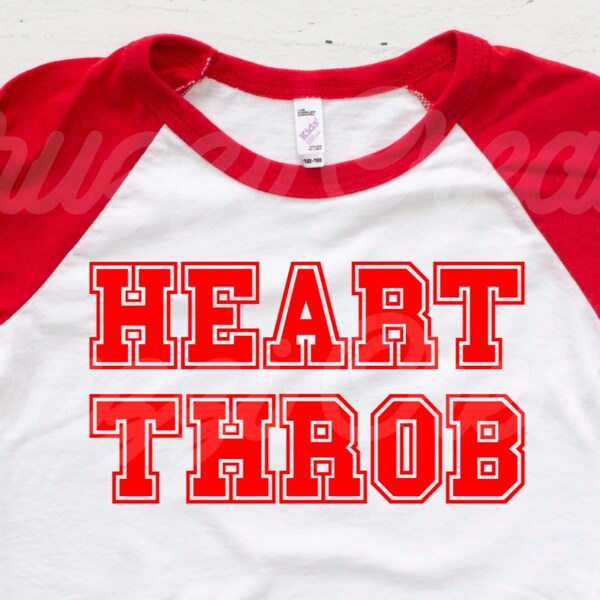 Heart Throb SVG| Heart Throb Shirt SVG| Valentine's Day SVG| Boys Valentine Svg| Boys Valentine Shirt Svg| Dxf| Png| Cricut Cut File