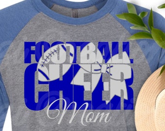 Football and Cheer Mom SVG| Football Mom SVG| Cheer Mom SVG| Football Mom Shirt Svg| Cheer Mom Shirt Svg| Dxf| Png| Cricut Cut File