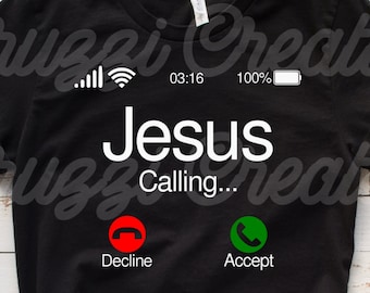 Jesus Calling SVG| Jesus Calling Shirt SVG| Jesus SVG| Christian Svg| Religious Svg| Faith Svg| Dxf| Png| Cricut Cut File