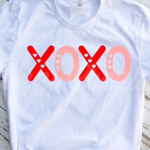 XOXO-SVG| XOXO-shirt SVG| Valentijnsdag SVG| Valentijnsdag shirt SVG| Knuffels en kusjes Svg| Liefde shirt SVG| Dxf| Png| Cricut gesneden bestand