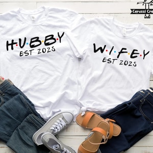 Wifey and Hubby Est 2025 SVG| Wifey and Hubby SVG| Just Married SVG| Newlywed Svg| Wedding Svg| Friends Svg| Dxf| Png| Cricut Cut File
