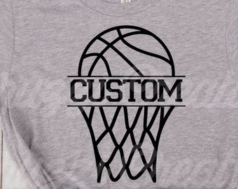 Conception divisée de basket-ball SVG| Chemise de basket personnalisée SVG| Basket-ball SVG| Chemise de basket-ball Svg| Maman de basket-ball Svg| Dxf| Png| Fichier de coupe Cricut