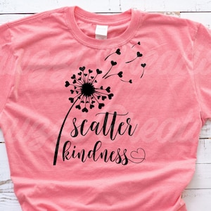 Scatter Kindness SVG| Dandelion SVG| Inspirational SVG| Motivational Svg| Kindness Svg| Heart Dandelion Svg| Dxf| Png| Cricut Cut File