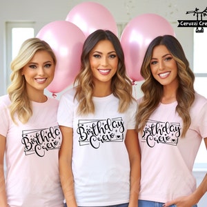 Birthday Crew SVG| Birthday SVG| Birthday Shirt SVG| Birthday Party Svg| Woman Birthday Svg| Girl Birthday Svg| Dxf| Png| Cricut Cut File