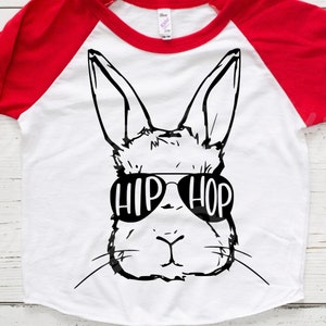 Hip Hop Bunny SVG| Easter Bunny SVG| Easter SVG| Kids Easter Svg| Boys Easter Svg| Easter Shirt Svg| Dxf| Png| Cricut Cut File