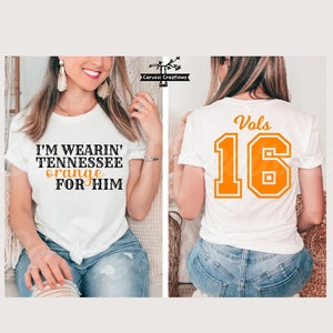Sto indossando Tennessee Orange For Him SVG/ Tennessee Orange SVG/ Design anteriore e posteriore/ Country Song SVG/ Vols Svg/ Dxf/ Png/ File di taglio Cricut
