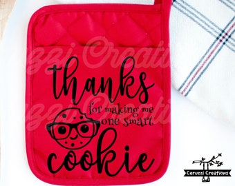 Bedankt dat je me één slimme cookie SVG hebt gemaakt | Leraar cadeau SVG| Leraar waardering cadeau SVG| Leraar kerstcadeau Svg| Dxf| Png|Cricutbestand