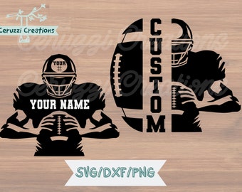 Football Bundle SVG| Football Player SVG| Football SVG| Custom Football Shirt Svg| Custom Football Name Svg| Football Mom Svg|Dxf|Png|Cricut