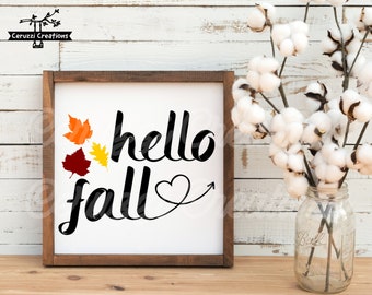 Hola Fall SVG/ Fall SVG/ Autumn SVG/ Fall Sign Svg/ Fall Shirt Svg/ Autumn Sign Svg/ Autumn Shirt Svg/ Leaves Svg/ Dxf/ Png/Cricut Cut File