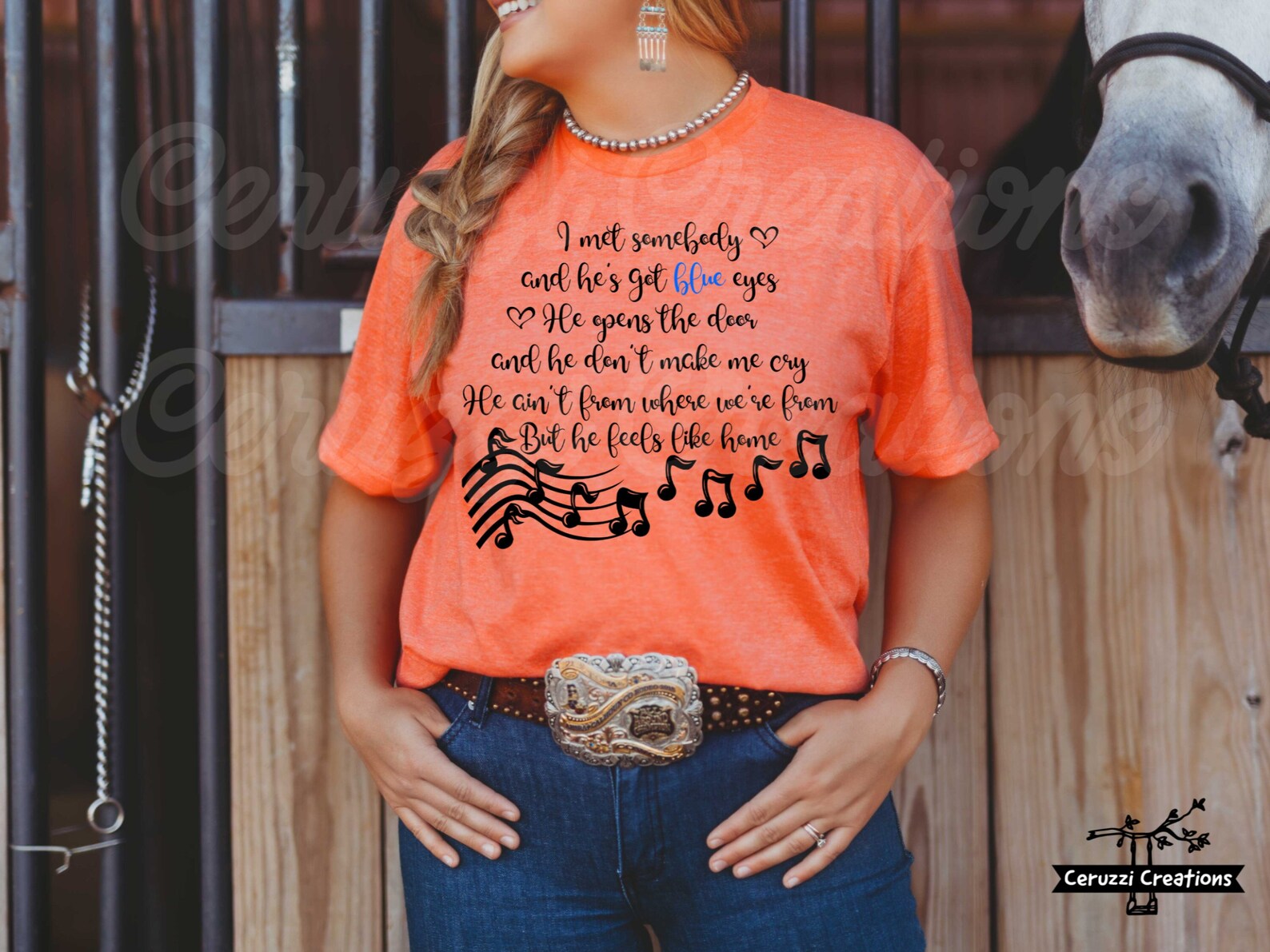 I Met Somebody and He's Got Blue Eyes SVG| Tennessee Orange SVG| Blue