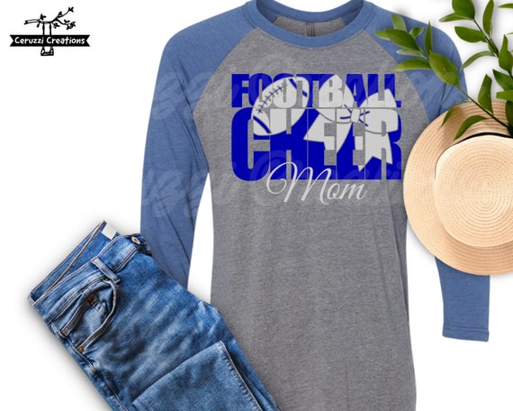 Football and Cheer Mom SVG| Football Mom SVG| Cheer Mom SVG| Football Mom Shirt Svg| Cheer Mom Shirt Svg| Dxf| Png| Cricut Cut File