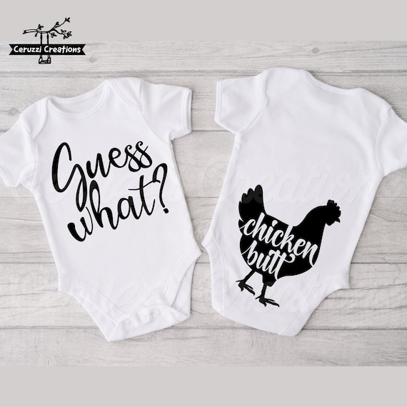 Guess What Chicken Butt SVG| Newborn SVG| Baby Boy SVG| Baby Svg| Baby Shower Svg| Newborn Onesie Svg|Boy Onesie Svg|Dxf|Png|Cricut Cut File
