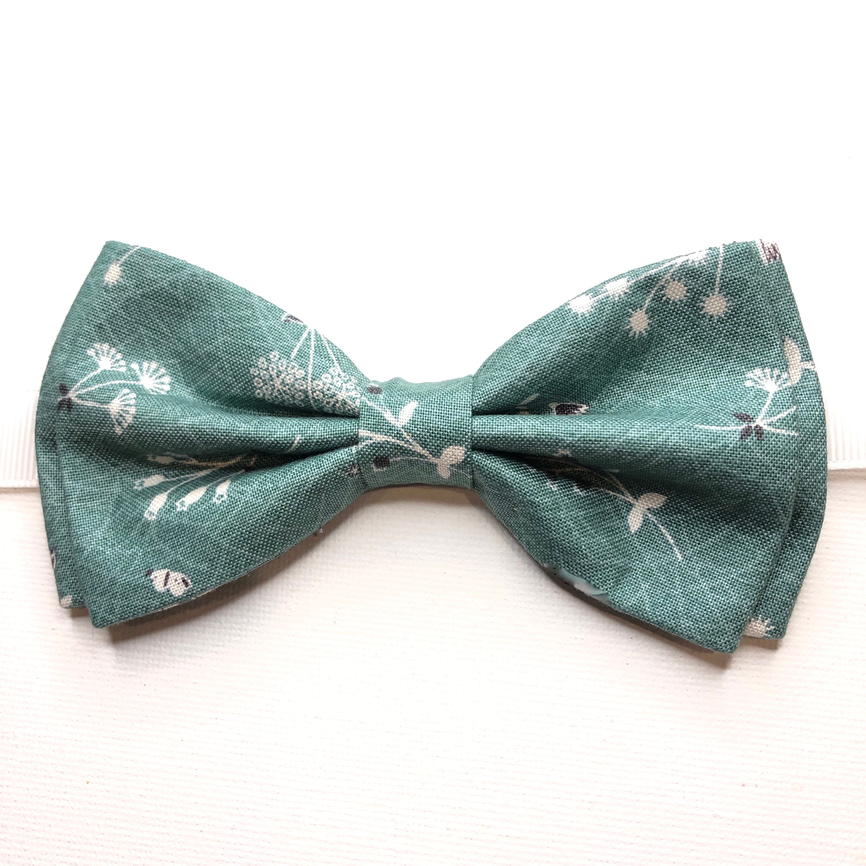 Teal White Bow Tie Pocket Square Boys Teal Bow Tie Pocket Etsy