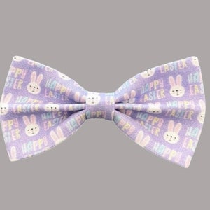 Easter Bunny Bow Tie, Happy Easter Bow Tie, Rabbit Bow Tie, Lavender Easter Bow Tie, Pastel Easter Bow Tie, Infant Easter Bow Tie, Kids Bow