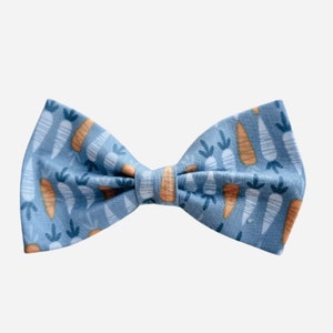 Blue Easter Bow Tie, Boys Carrot Bow Tie, Easter Bow Tie, Boys Easter Bow Tie, Bunny Bow Tie, Mens Bow Tie, Boys Bow Tie, Girls Easter Bow image 1