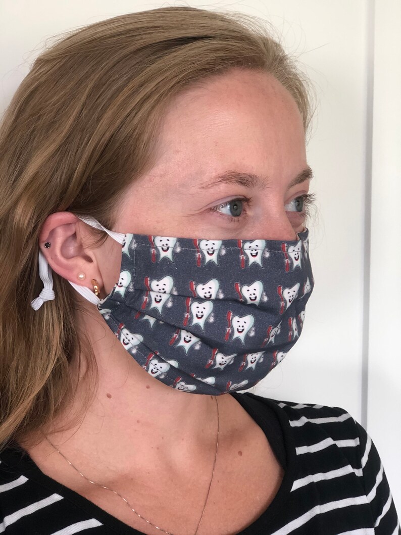 Tooth Face Mask Dental Face Mask Dental Hygienist Mask Etsy
