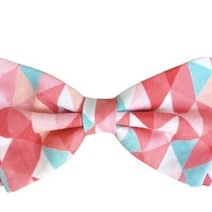 Coral Pink Turquoise Bow Tie Salmon Aqua Bow Tie Peach Blue Bow Tie Coral Geometric Bow Tie Coral Blue Bow Tie Peach Light Blue Bow Tie Boys