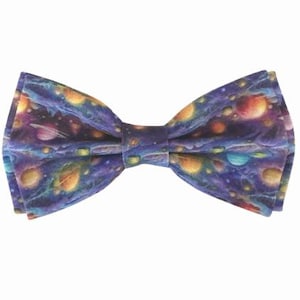 Space Bow Tie Boy Stars Galaxy Night Sky Astronomy Science Baby Toddler Outer Space Solar System Nebula Universe Baby Girls Hair Bow