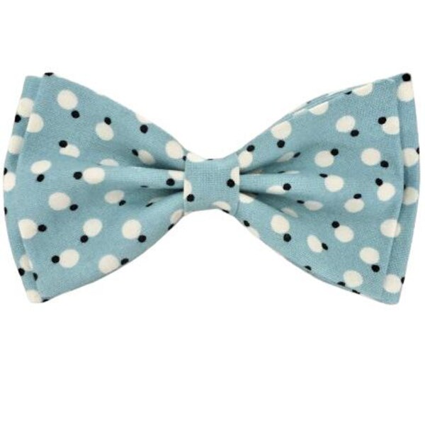 Baby Polka Dot Bow Tie Headband – Navy Blue Adjustable Style