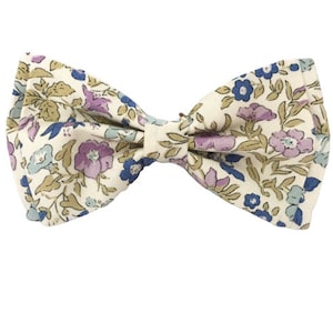 Wisteria Floral Bow Tie Chiffon Lavender Easter Lavender Olive Green Bowtie Vintage Bowtie Liberty of London Boy Baby Bow Tie Baby Headband