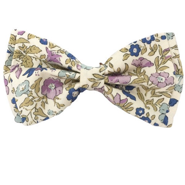 Wisteria Floral Bow Tie Chiffon Lavender Easter Bow Tie Lavender Olive Green Bowtie Vintage Bowtie Liberty of London Boys Bow Tie Mens Bow