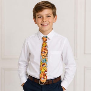 Pokemon Bow NeckTie Boys Pikachu Charmander Tie Squirtle Boys Gamer